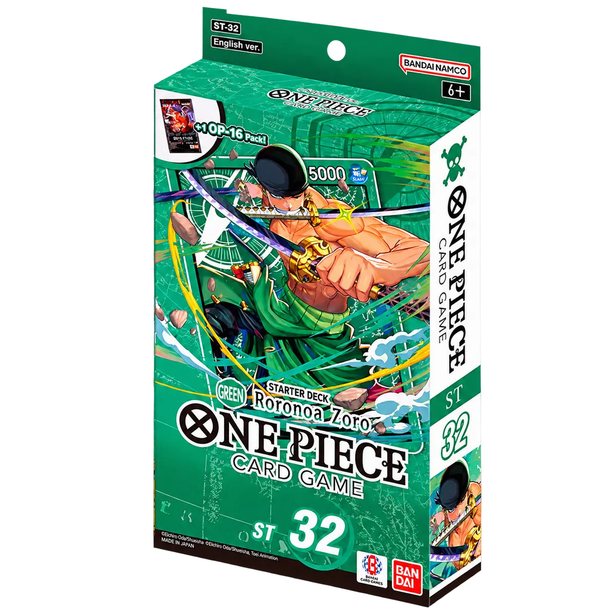 One Piece Card Game Starter Deck ST-32 Green Roronoa Zoro EN