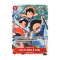 Ace & Sabo & Luffy (Alternate Art) OP13-007 · One Piece