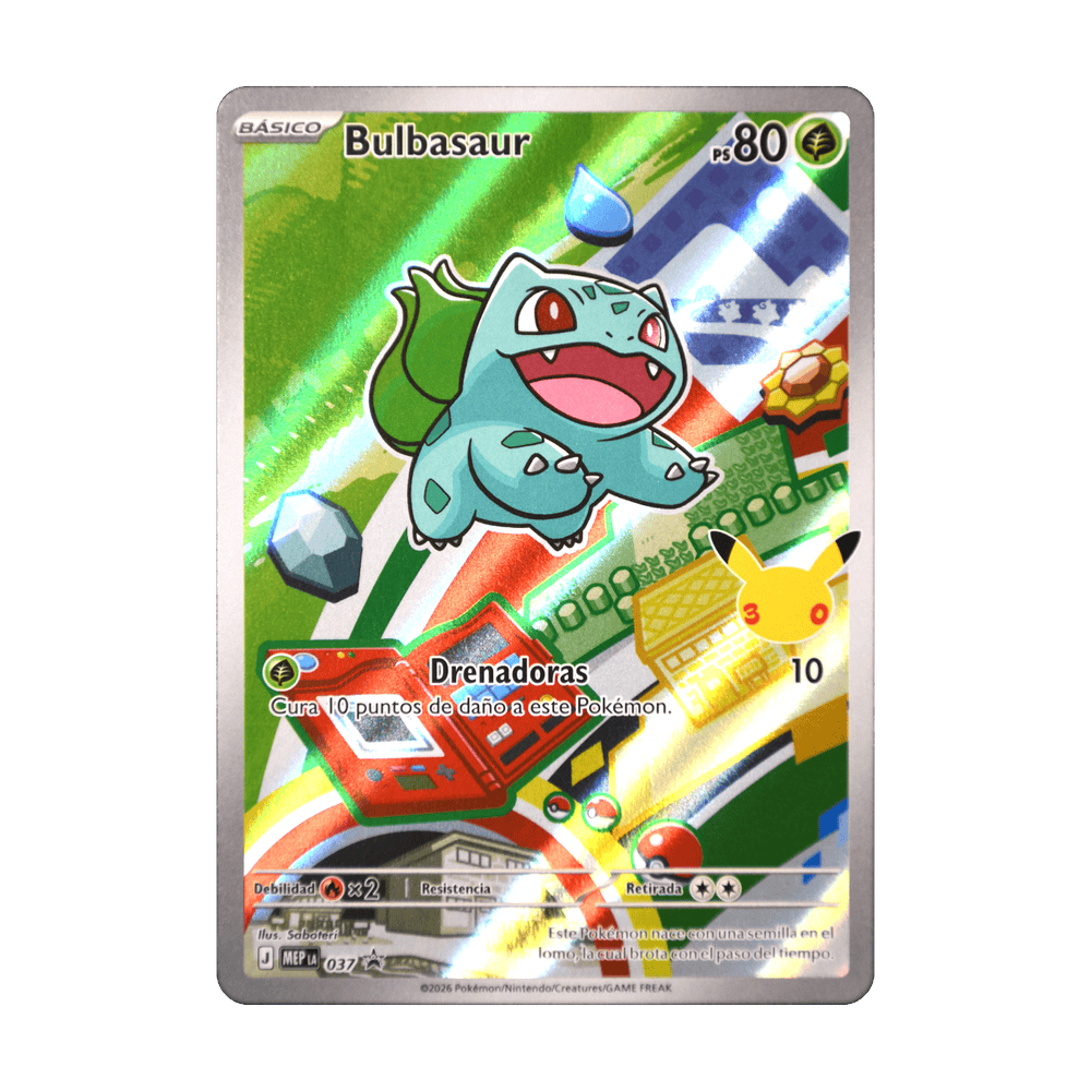 Bulbasaur 037, cara de la carta
