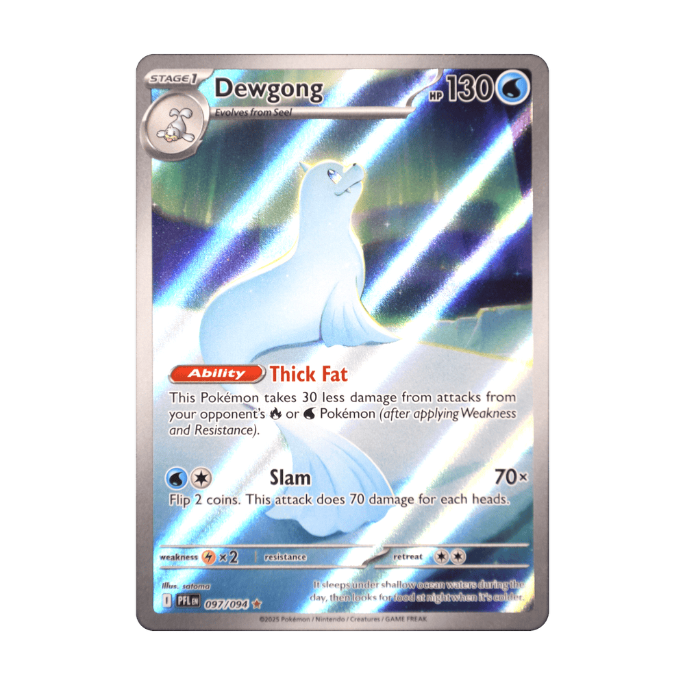 Dewgong 097/094, cara de la carta