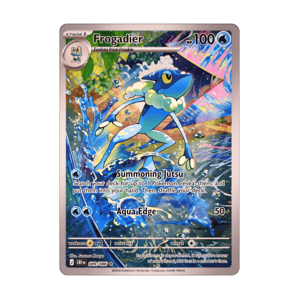 Frogadier 089/086 de Pokémon Chaos Rising, cara de la carta