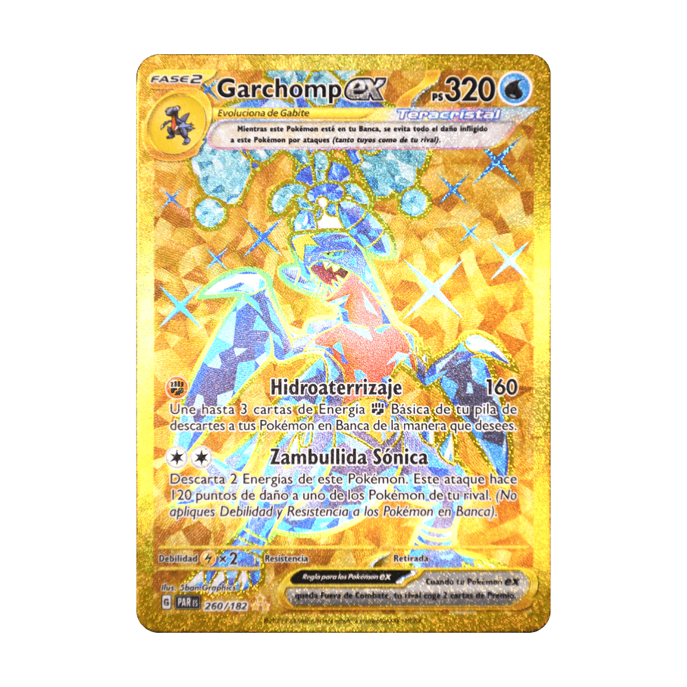 Garchomp ex 260/182, cara de la carta