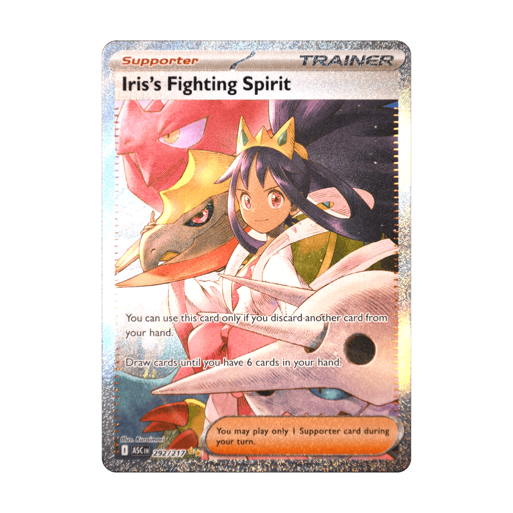 Iris's Fighting Spirit 292/217, cara de la carta