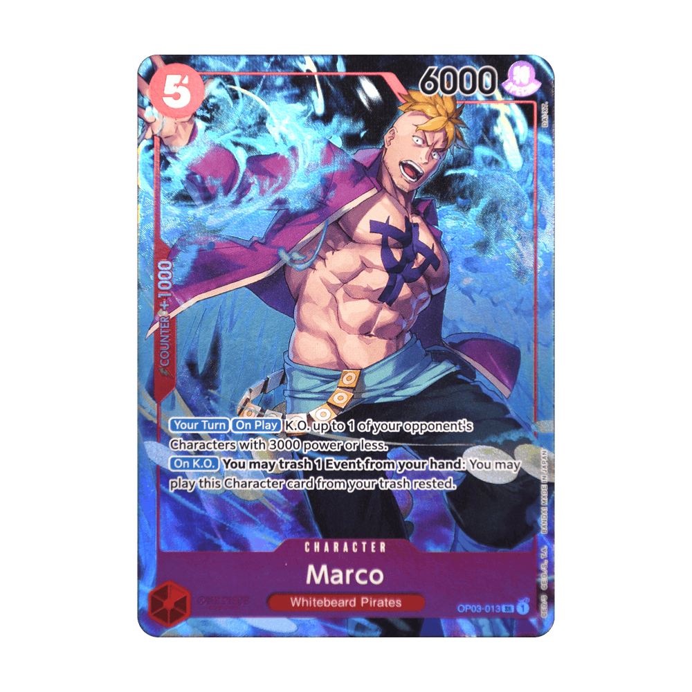 Marco (Alternate Art) OP03-013, cara de la carta