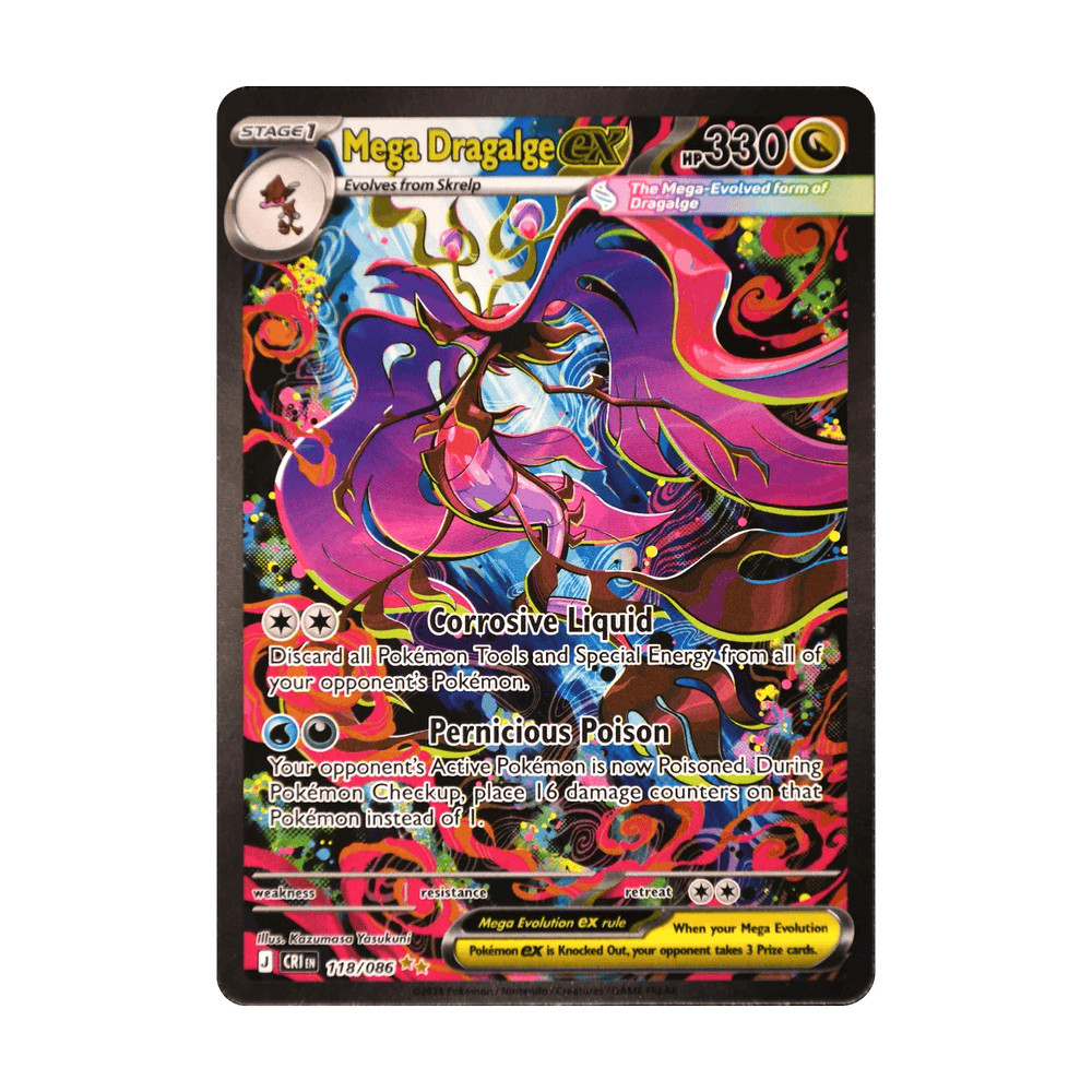 Mega Dragalge ex 118/086 · Pokémon Chaos Rising