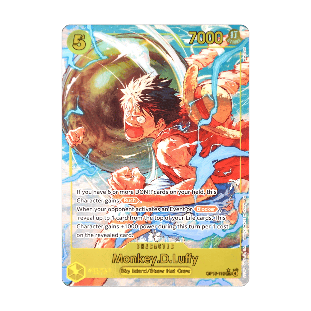 Monkey.D.Luffy (Alternate Art) OP15-119, cara de la carta