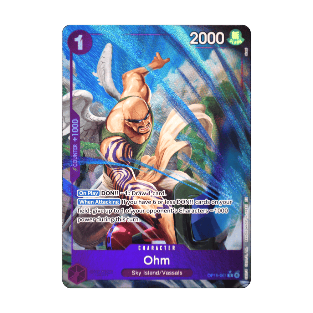 Ohm (Alternate Art) OP15-061, cara de la carta