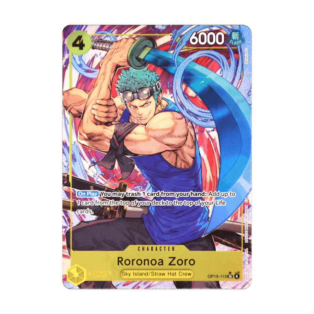 Roronoa Zoro (Alternate Art) OP15-113 · One Piece