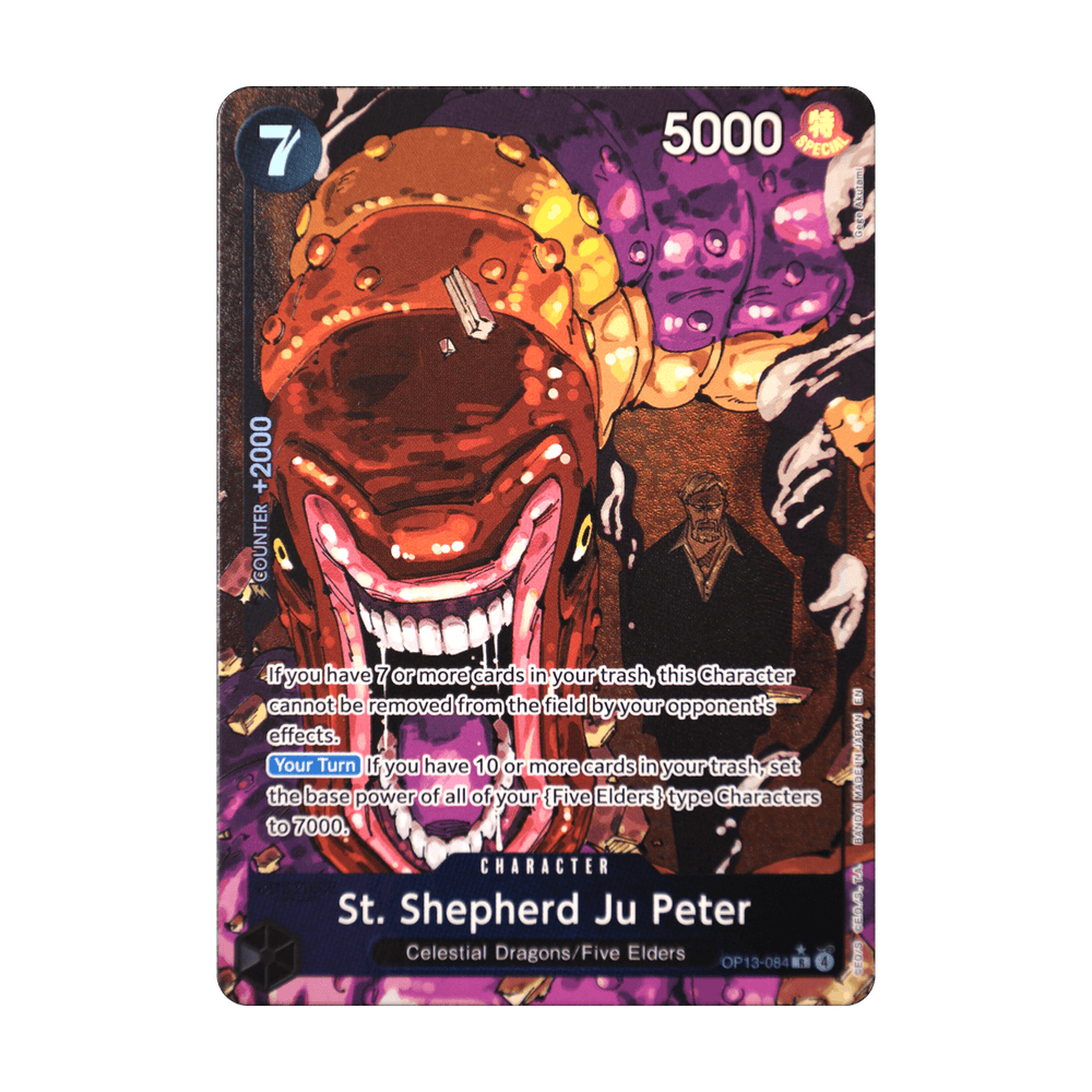 St. Shepherd Ju Peter (Alternate Art) OP13-084, cara de la carta