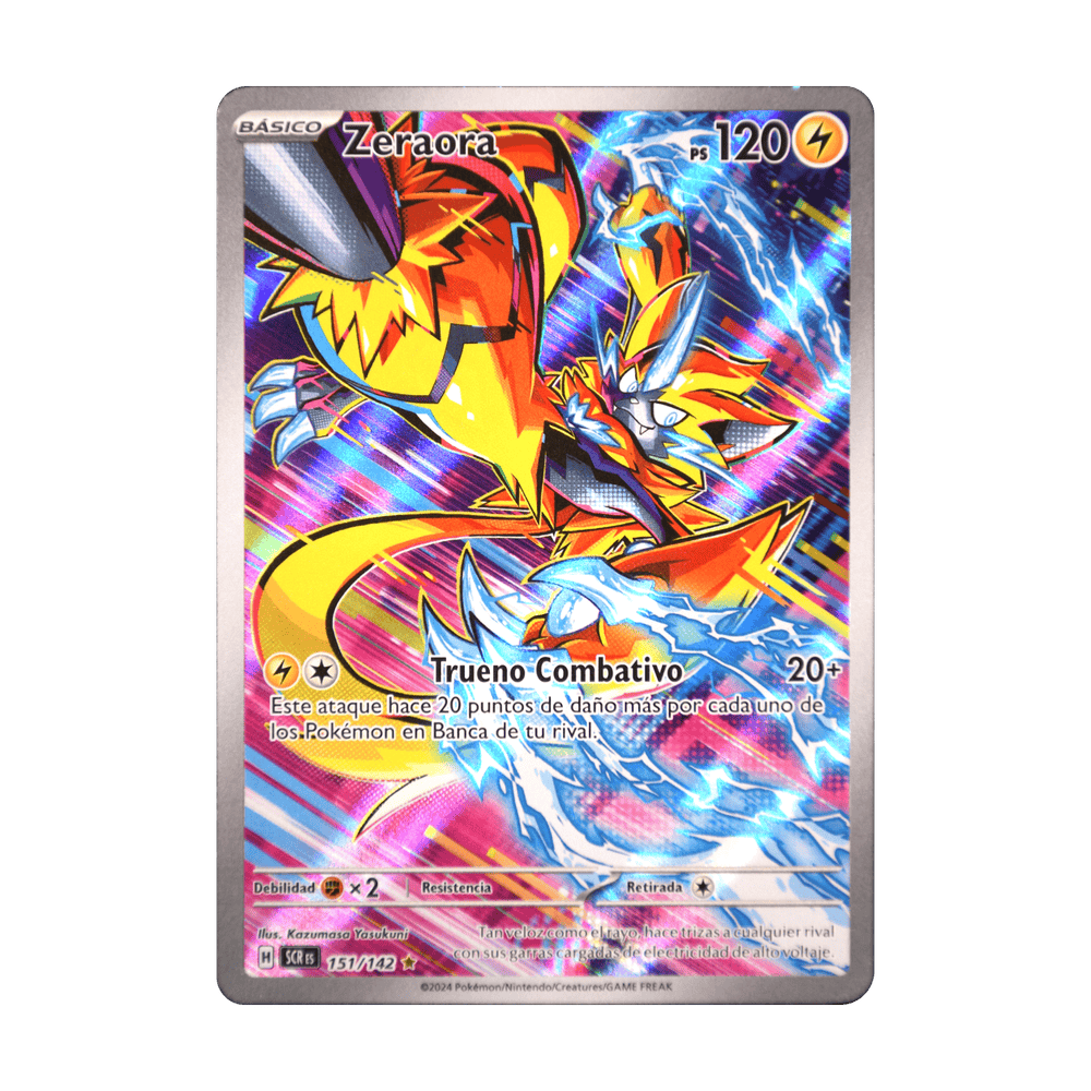 Zeraora 151/142, cara de la carta